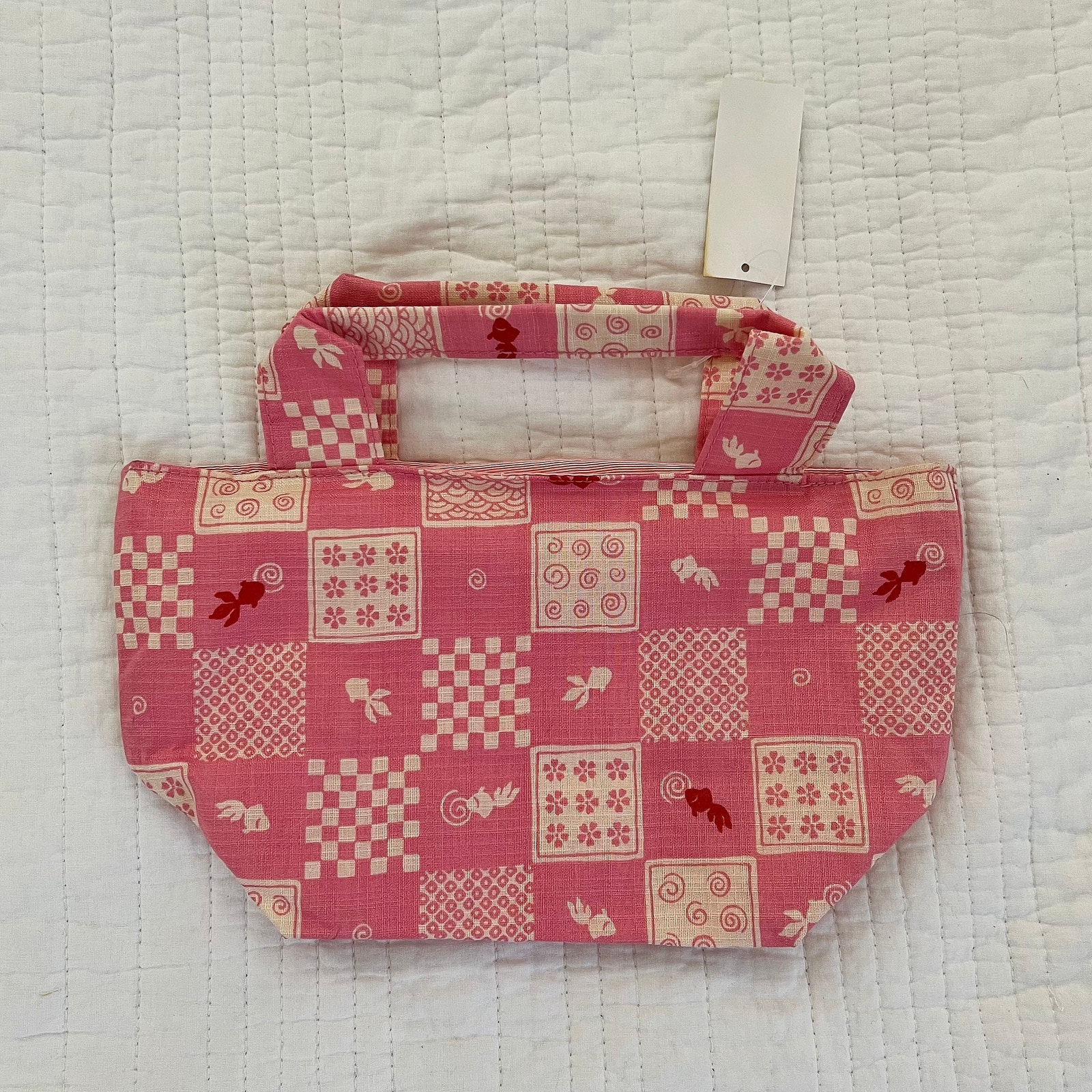Vintage 2004 Hello Kitty Vivitix Kingyo Goldfish Pink Patchwork Purse Nwt Sanrio — image 3 of 7